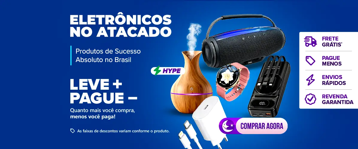 Eletr&ocirc;nicos no Atacado Sucesso de Vendas
