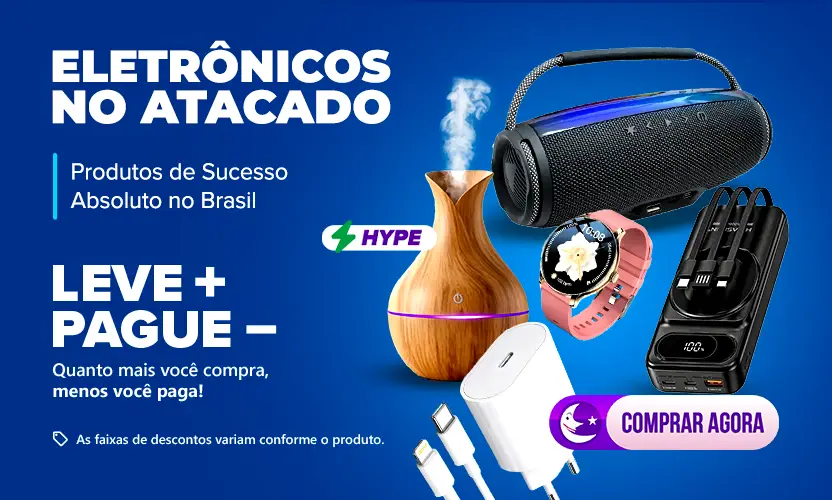 Eletr&ocirc;nicos no Atacado Sucesso de Vendas